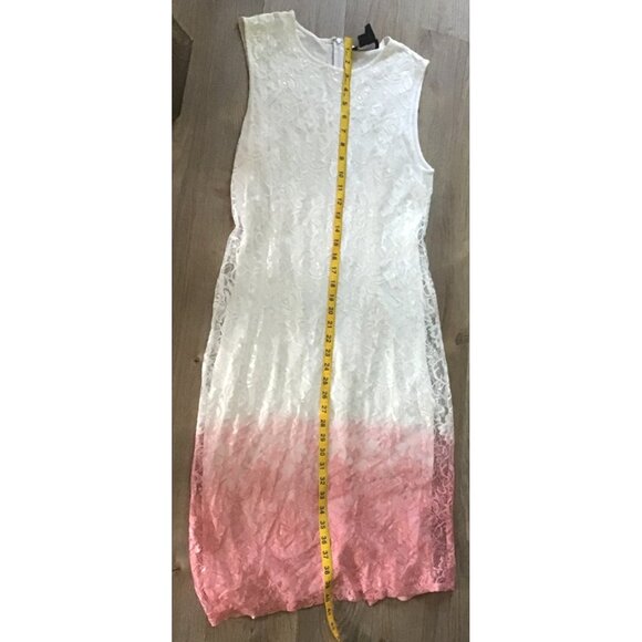 ASHRO- WOMEN'S HOMBRE LACE FULLY LINED MIDI BACK ZIP-UP CLOSURE DRESS SIZE 10 - Picture 8 of 8